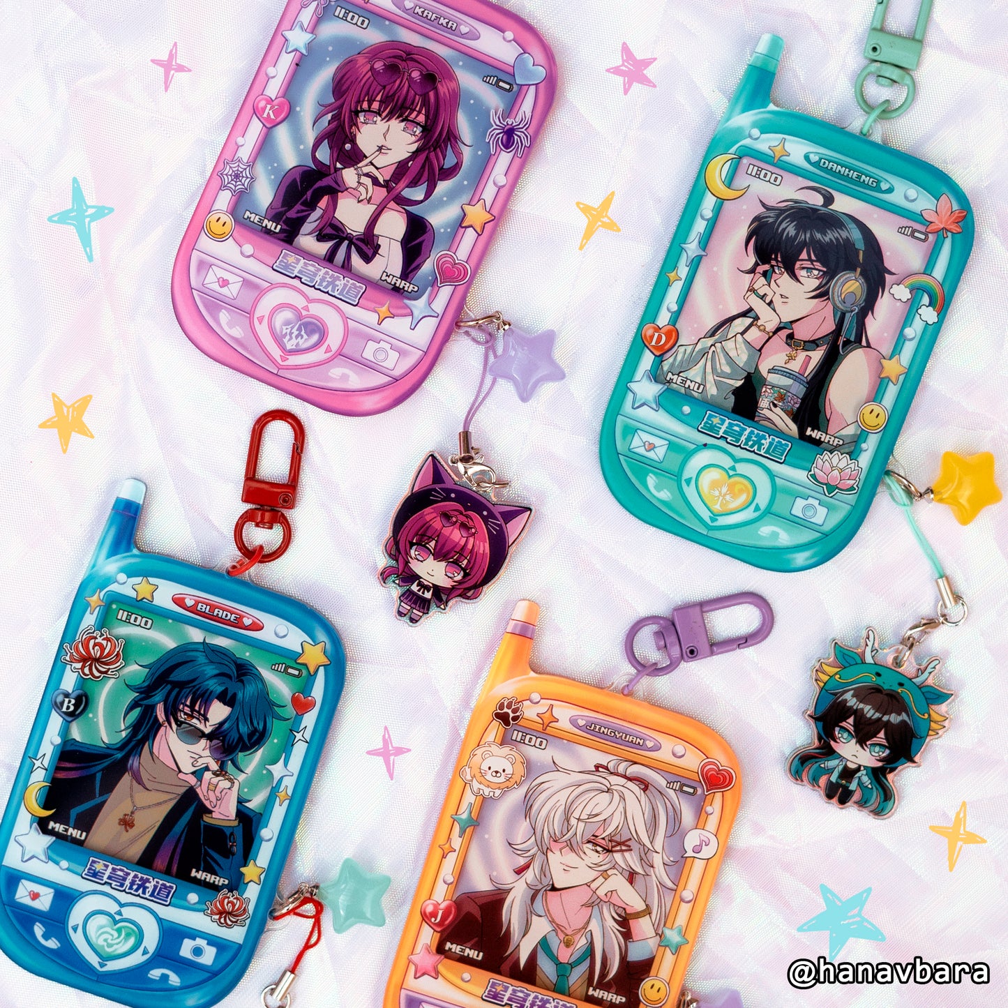 ✧ HONKAI PHONE CHARMS ✧