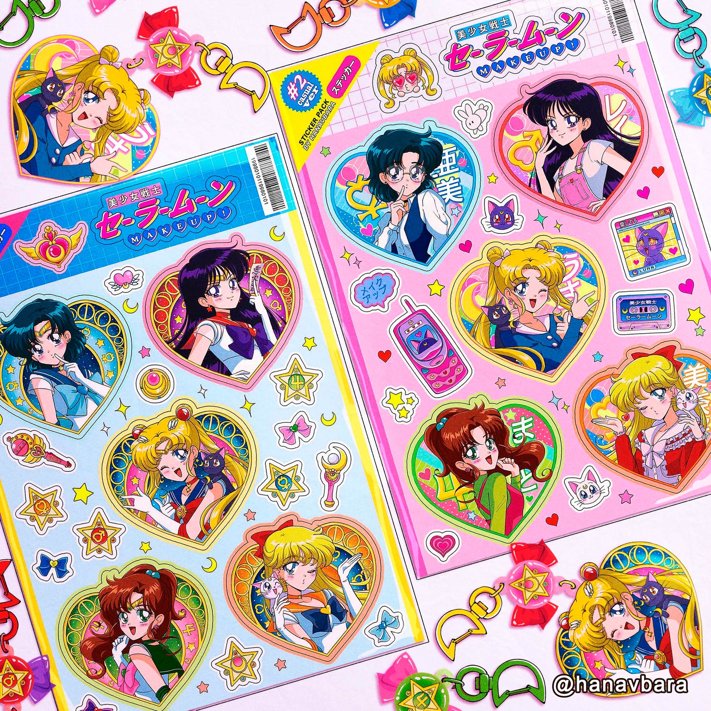 ✧ Sailor Moon 'Make up!' Stickers ✧